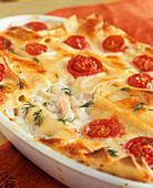 Seafood lasagne