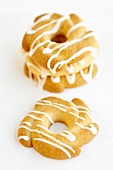 Biscuits with drizzled icing