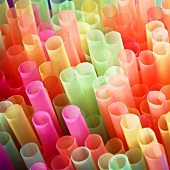 Coloured drinking straws