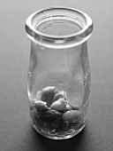 Cooked beans in a jar