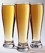 Three glasses of cider