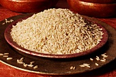 Basmati rice in a dish