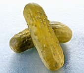 Two pickled gherkins