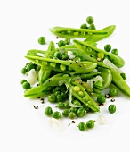 Peas with onions