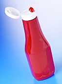 Ketchup in a plastic bottle