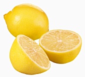 Lemons, one whole and one halved