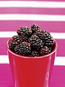 Blackberries in a beaker