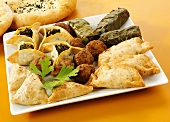 Assorted Middle Eastern appetisers