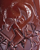Melting chocolate, full-frame