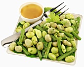Bean salad with vinaigrette