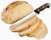 Sourdough bread, partly sliced (USA)