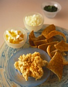 Fish rye paste with toast