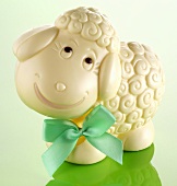 A white chocolate Easter lamb