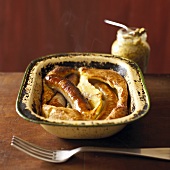 Toad-in-the-hole (Sausages baked in batter, UK)