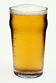 A glass of lager