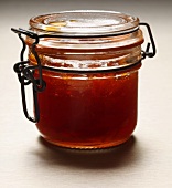 A jar of orange marmalade