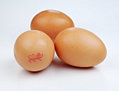 Eggs with quality stamp