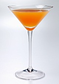 Mango cocktail in a cocktail glass