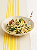 Tagliatelle with vegetables