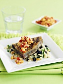 Thunfischsteak auf Couscous