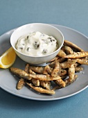 Deep-fried whitebait with caper dip