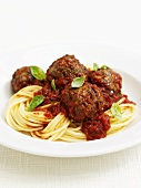 Spaghetti with meatballs