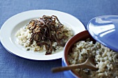 Risotto with radicchio and red onions