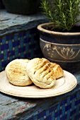 Toasted bread rolls