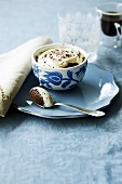 Chestnut and chocolate pudding