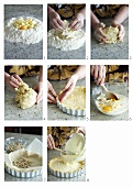 Making cheesecake