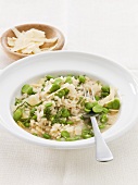 Risotto con le fave (Rice with broad beans and Parmesan)