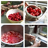 Erdbeermarmelade zubereiten