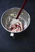 Baking mixture with pomegranate seeds