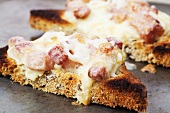 Cheese and bacon on wholemeal toast