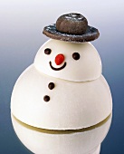 White chocolate snowman