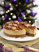 Toffee cheesecake for Christmas dinner