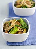 Nudeln mit Tofu und Gemüse (Asien)
