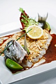 Marinated bream with slivered almonds
