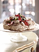 Strawberry pavlova