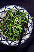 French beans with sesame seeds