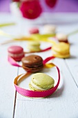 Coloured macarons