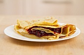 Crepes with jam filling