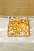 Sour cherry cake with slivered almonds