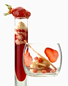 Erdbeer-Variationen: Suppe, Croustillant und Carpaccio