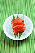Sashimi with wild salmon