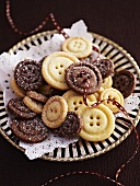 Various button biscuits