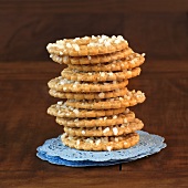 A stack of biscuits