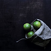 Limes in a linen sack
