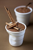 Mousse au chocolat with cinnamon