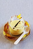 Potato cream with quail egg and Lapsang Souchong tea